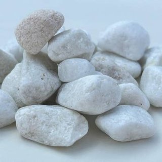 PIEDRA MÁRMOL CANTO RODADO BLANCO 12/24
