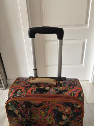 Maleta de mano con estampado paisley
