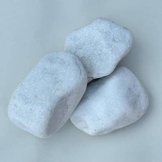PIEDRA MÁRMOL CANTO RODADO BLANCO 60/90