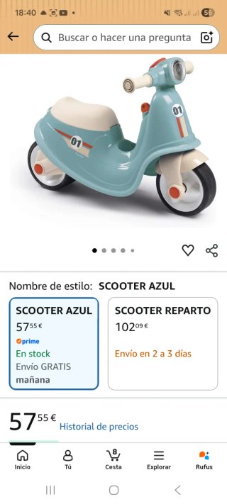 Moto Scooter Bebe Smoby