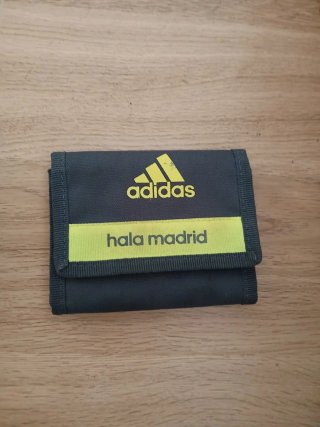 Cartera Adidas Real Madrid Gris y Amarilla