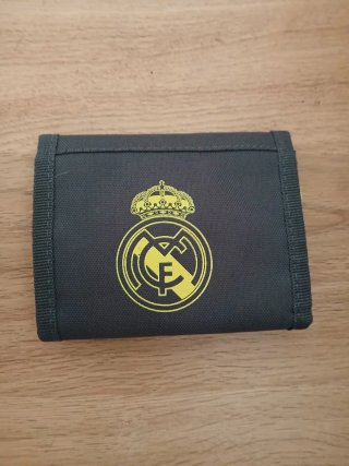 Cartera Adidas Real Madrid Gris y Amarilla