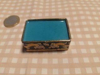 Pastillero Cloisonné Diseño Dragones