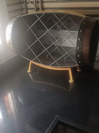 Botellero de diseño madera y metal