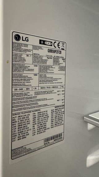 Nevera LG No Frost Combi