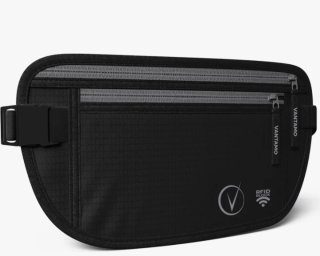 Marsupio Vantamo nero con protezione RFID