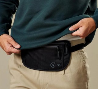 Marsupio Vantamo nero con protezione RFID