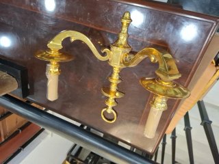 Apliques de pared dorados 2 und