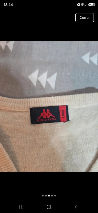 Jersey Kappa Beige V-Neck