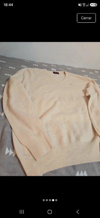 Jersey Kappa Beige V-Neck