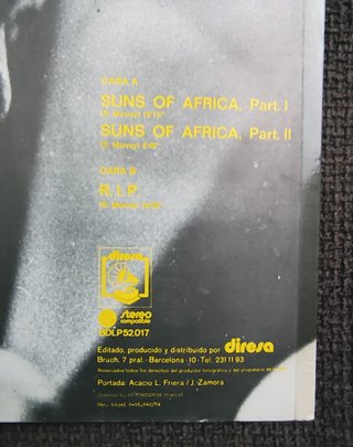 Sunny Murray - Homenaje a Africa Vinilo Jazz