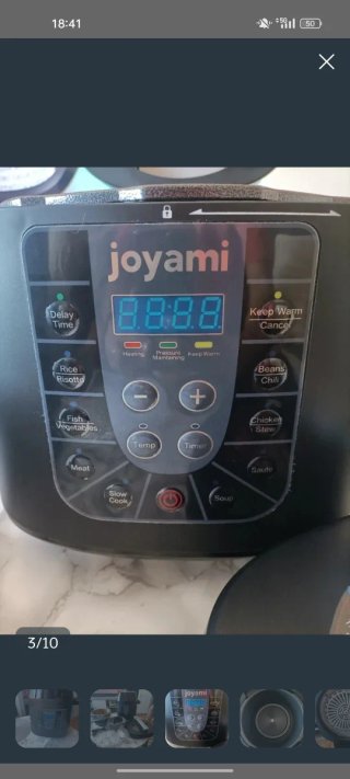 Olla a presión y freidora de aire 2 en 1 Joyami