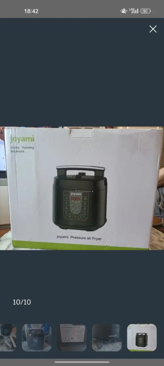 Olla a presión y freidora de aire 2 en 1 Joyami