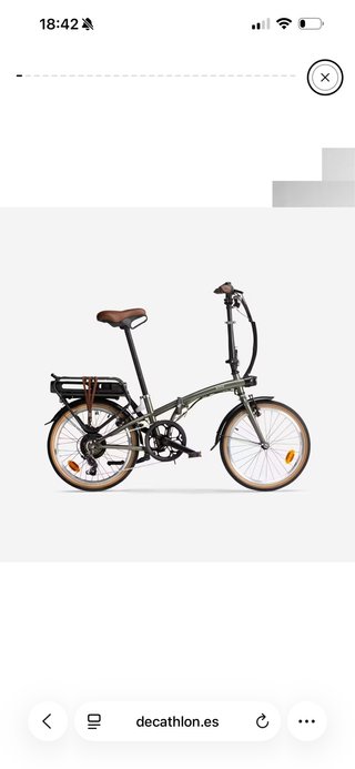 Bicicleta Eléctrica BTWIN E-Fold 500 Verde