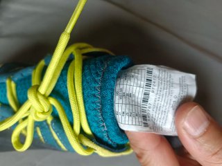 Pies de gato escalada teal y amarillo