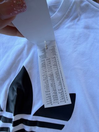Maglia Adidas Bianca con Logo Trefoil