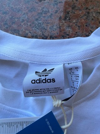 Maglia Adidas Bianca con Logo Trefoil