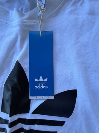 Maglia Adidas Bianca con Logo Trefoil