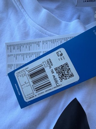 Maglia Adidas Bianca con Logo Trefoil