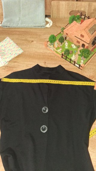 Vestido negro manga larga Camisero