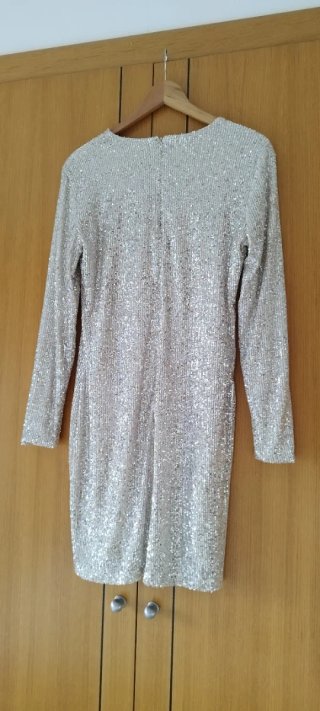 Vestido Mango Lentejuelas Talla L
