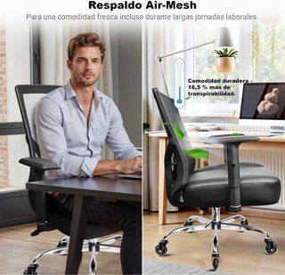 Silla de oficina ergonómica XXL (200kg)