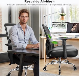 Silla de oficina ergonómica XXL (200kg)