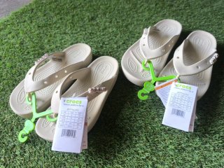 Crocs Classic Plataforma Chanclas Beige