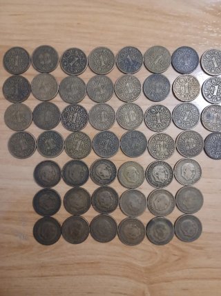 200 Monedas Españolas Variadas