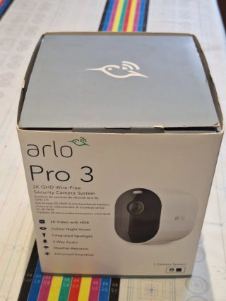 Arlo Pro 3 Cámara Seguridad 2K QHD, NUEVA