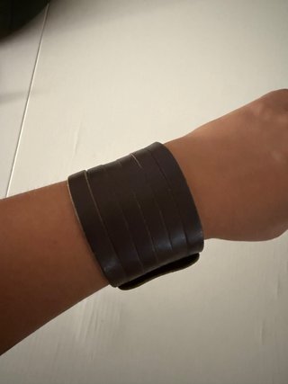 Pulsera de cuero marrón