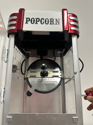 Máquina Palomitera SOGO Retro Roja y Plateada