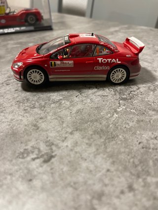 Coche Scalextric Peugeot 307 WRC Rojo