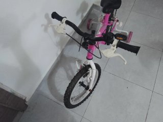 Bicicleta infantil rosa DENBIKE