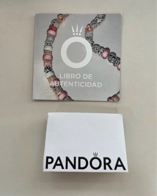 Pulsera Pandora Rosa y Plata