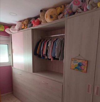Armario con cama plegable 90cm