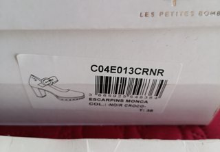 Zapatos tacón plataforma negros 38 y 39 de 60€