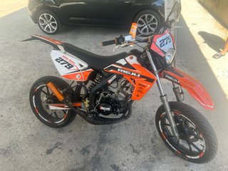 Rieju MRT 50 Supermotard Naranja/Blanca