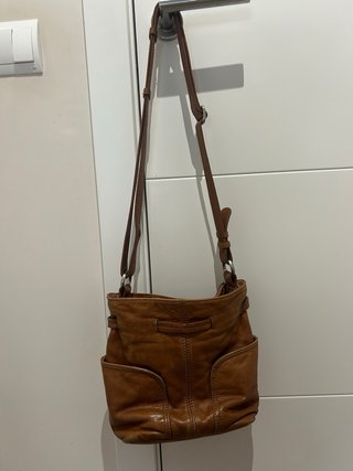 Bolso Adolfo Dominguez Marrón Cuero