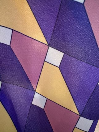 Vestido retro talla M estampado geométrico