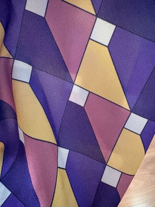 Vestido retro talla M estampado geométrico