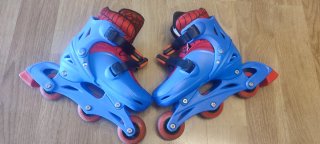 Patines Spiderman Ajustables Talla 27-30