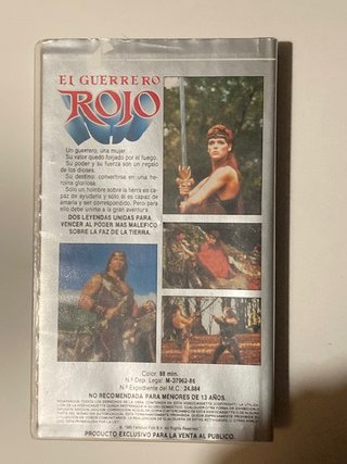 Película Betamax El Guerrero Rojo (Red Sonja)