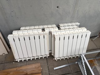 Radiadores de aluminio blancos