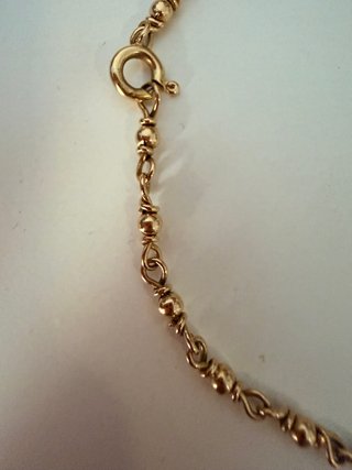 Pulsera Oro Amarillo 18K con Placa Grabada 1970s