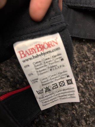 Mochila Portabebés BabyBjörn Negra/Roja