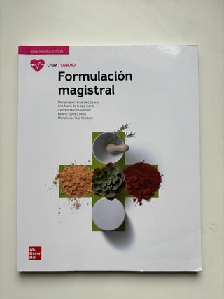 Formulación magistral grado medio farmacia