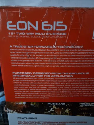 Cajas JBL EON 615 Amplificadas