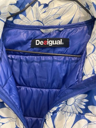 Chaqueta Desigual flores azul/blanco T40