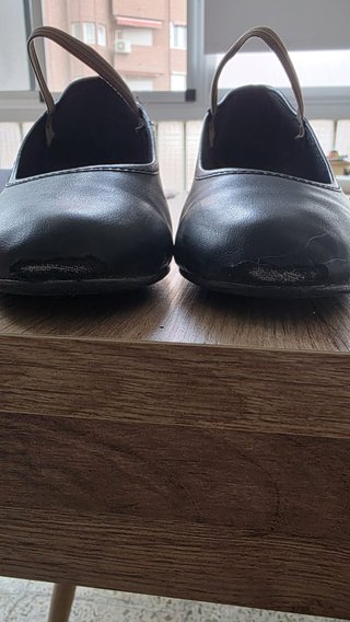 Zapatos de baile negros con tira
